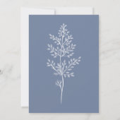 Boho Wilde Bloem Moderne Waterverf Bruiloft Kaart (Achterkant)