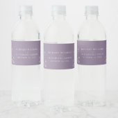 Boho Wilde Bloem Moderne Waterverf Bruiloft Waterfles Etiket (Flessen)