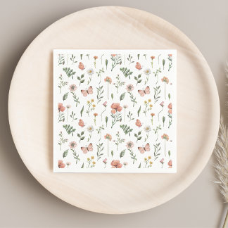 Boho Wilde Bloem Papier Servetten