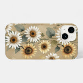 "Boho wilde bloem patroon voor telefoon geval, iPhone Hoesje (Achterkant horizontaal)