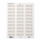 Boho Wilde Bloem Rustieke Trouw Retouradres Etiket (Full Sheet)