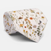Boho Wilde Bloem Stropdas (Opgerold)