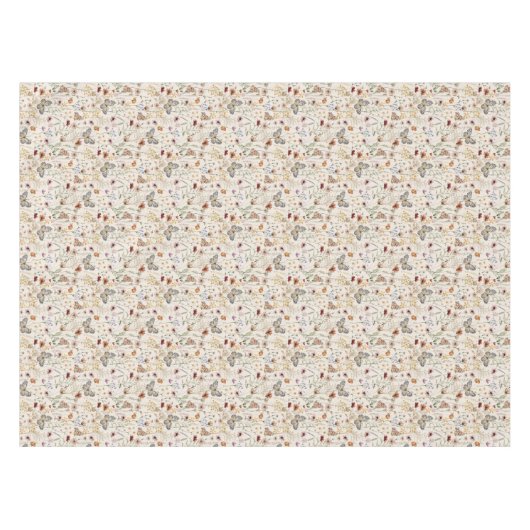 Boho Wilde Bloem Tafelkleed (Voorkant (Horizontaal))