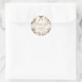 Boho wilde bloem verliefd bruiloft sticker (Tas)