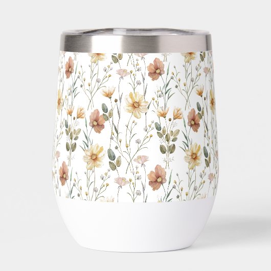 Boho Wilde Bloem Waterverf (Achterkant)