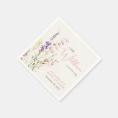 Boho wilde bloem waterverf baby shower servetten (Hoek)