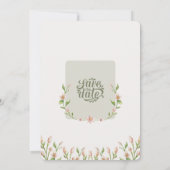 Boho Wilde Bloem Waterverf Botanische Salie Bruilo Kaart (Achterkant)
