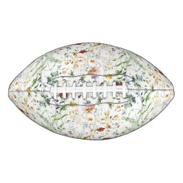 Boho Wilde Bloem Waterverf Lente Bloem American Football