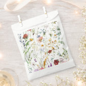 Boho Wilde Bloem Waterverf Lente Bloem Bedankzakje (Geknipt)