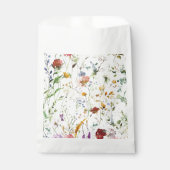 Boho Wilde Bloem Waterverf Lente Bloem Bedankzakje (Voorkant)