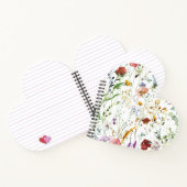 Boho Wilde Bloem Waterverf Lente Bloem Notitieboek (Binnen)