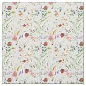 Boho Wilde Bloem Waterverf Lentebloem Stof (Swatch)