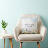 Boho Wilde Bloem Waterverf Persoonlijke Trouwdag Kussen (Stoel)