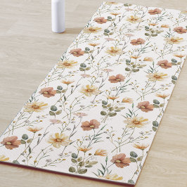 Boho Wilde Bloem Waterverf Yogamat