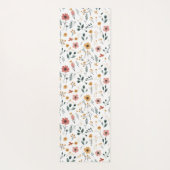 Boho Wilde Bloem Yogamat (Achterkant)