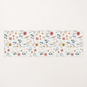 Boho Wilde Bloem Yogamat (Voorkant (horizontaal))