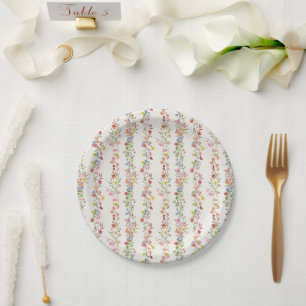 boho wilde bloem zomer bruiloft Baby Shower Papieren Bordje