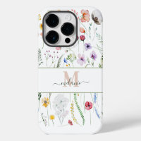 Boho Wilde Bloemen Aangepaste Naam Initiaal