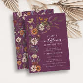 Boho Wilde Bloemen Baby Shower Kaart