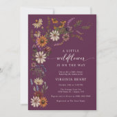 Boho Wilde Bloemen Baby Shower Kaart (Voorkant)