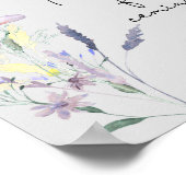 Boho wilde bloemen \ Bedankt voor uw komst Poster (Hoek)