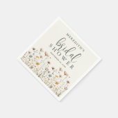 Boho Wilde Bloemen Bruidsdiner Servet (Hoek)
