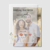 Boho Wilde Bloemen Bruidsdouche Uitnodiging (Offset (Koppel))