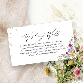 Boho wilde bloemen bruidsdouche wensput kaartje informatiekaartje