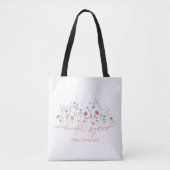 Boho Wilde Bloemen Bruidsmeisjes Bende Tote Bag (Voorkant)