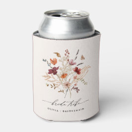 Boho Wilde Bloemen Bruidsmeisjes Bruid Stam Blikjeskoeler