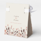 Boho Wilde Bloemen Bruiloft Bedankdoosjes (Achterkant)