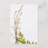 Boho wilde bloemen foto wensend goed bruiloft QR Informatiekaartje (Achterkant)