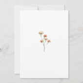 Boho Wilde Bloemen Frame Baby Shower Kaart (Achterkant)