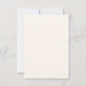 Boho Wilde Bloemen Herfst Bruiloft Reactie RSVP Kaartje (Achterkant)