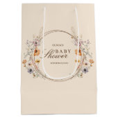 Boho Wilde Bloemen Medium Cadeauzakje (Achterkant)