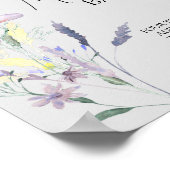 Boho Wilde Bloemen Moeder-osa Bar Poster (Hoek)