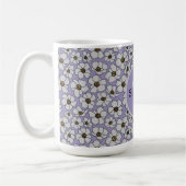 Boho Wilde Bloemen Op Lavendel Koffiemok (Links)
