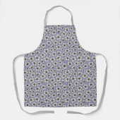Boho wilde bloemen op lavendel paars schort (Voorkant)