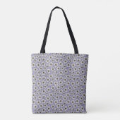 Boho Wilde Bloemen Op Lavendel Tote Bag (Achterkant)