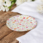 Boho wilde bloemen tuin bloemenfeest vrijgezellenf papieren bordje<br><div class="desc">Voeg een vleugje eigenzinnigheid toe aan je vrijgezellenfeest met deze wilde bloemen boho party paper borden! Met een prachtig patroon van handgeschilderde wilde bloemen in een levendige reeks roze, sinaasappels, paars en geel, brengen deze servetten een frisse en kleurrijke sfeer tijdens uw feest. Het delicate bloemontwerp is geplaatst tegen een...</div>