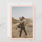 Boho wilde bloemen tuin foto vrijgezellenfeest kaart (Achterkant)