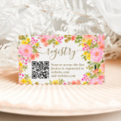 Boho wilde bloemen tuin vrijgezellenfeest register informatiekaartje