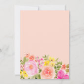 Boho wilde bloemen tuin waterverf Sweet 16 Kaart (Achterkant)