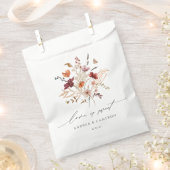 Boho Wilde Bloemen Vintage Herfst Bruiloft Bedankzakje (Geknipt)