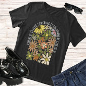 Boho Wilde Bloemen Vriendelijkheid is gratis lente Tri-Blend Shirt