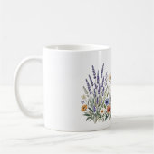 Boho Wilde Bloemen Waterverf Mok (Links)