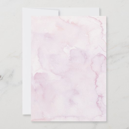 Boho Wilde Bloemen Weide Bruiloft Feest Kaart (Achterkant)