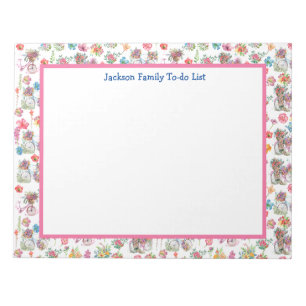 Boho Wilde bloemen zomer  fietsenplanner Notitieblok