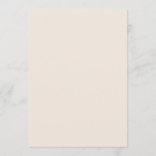 Boho Wilde Bloemendranken Bruiloft Menu (Achterkant)