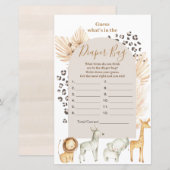 Boho Wilde Dieren raden wat er in de luierzak zit (Voorkant / Achterkant)